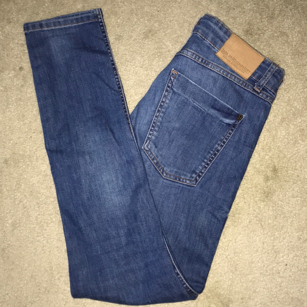 Zara Mid Rise Skinny Jeans